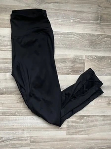 Leggings Capri neri solidi taglia XS poliestere allenamento yoga - Foto 1 di 4