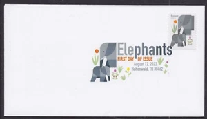 US 5714 Elephants DCP FDC 2022 - Picture 1 of 1