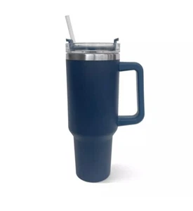 Navy Blue 40 oz Stainless Steel Tumbler – Hot & Cold Insulated – New - Picture 1 of 9
