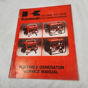 Kawasaki KG Portable Generator Service Manual Repair Book - 700 1000 1500 2600 - Picture 1 of 5