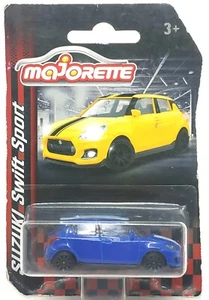Majorette Suzuki Swift Sport azul oscuro/blanco rayas 1:56 3" en paquete largo - Imagen 1 de 4