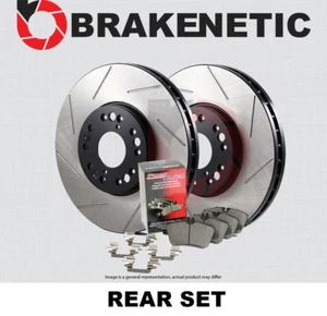 REAR BRAKENETIC Premium Slotted Brake Rotors + Ceramic Pads 55.66079.51 - Picture 1 of 1