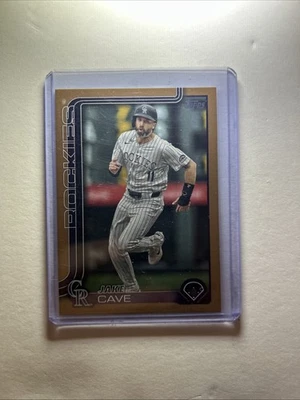 2025 Topps Series 1 - Jake Cave #256 Gold /2025 - Image 1 of 2