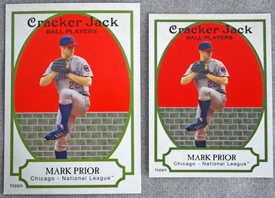 2005 Topps Cracker Jack Base & Mini Sticker Mark Prior Pitching #60 - Image 1 of 2