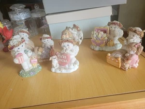 VTG Lot of 7 Cast Art Dreamsicles Cherubs Unboxed. Kristen Signed - Picture 1 of 5