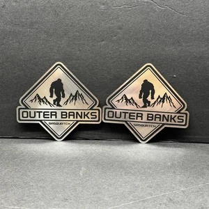 2PC Fender Outer Banks Sasquatch Foot Engraved Car Emblem Badge MULTICOLOR Sport - Bild 1 von 10