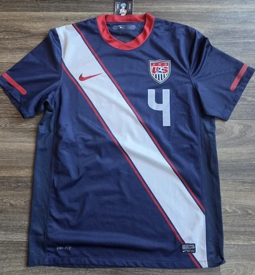 Camiseta de fútbol Nike USA USMNT 2010 visitante Bradley para hombre talla mediana Foto 1 de 4