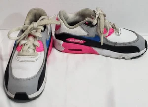 Nike Air Max 90 Kleinkind Größe 9C pink blau schwarz weiß Turnschuhe #833379-107 - Bild 1 von 11