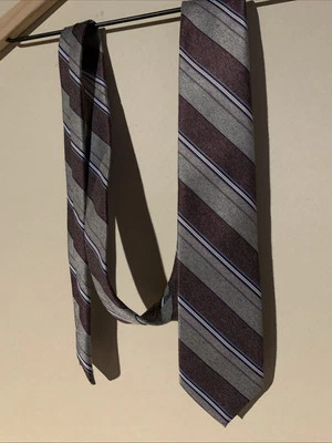 Gravata de mistura de seda por John Weitz 55 X 3 listras - Imagem 1 de 4