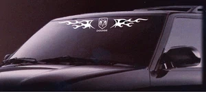 DODGE RAM Windshield Decal Flames 003 - Picture 1 of 2