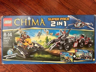 NEW LEGO Legends of Chima Super Pack 2 in 1 (70005 & 70009) 66474 , SEALED! - Image 1 of 4
