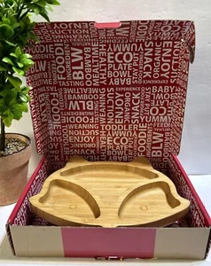 Bamboo Bamboo Fox Shaped Suction Plate Baby & Toddler Plate.  B-10 - Picture 1 of 4