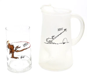 Jarra esmerilada Johnny Hart 1981 Arby BC Edad de Hielo Hormiga Zot Taza de Vidrio de Dibujos Animados - Imagen 1 de 8