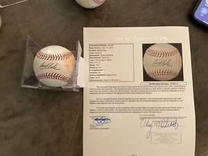 Gerrit Cole Signed Game used ball 2015-Thrown for Foul MLB/JSA Letter Early Cole - Picture 1 of 6