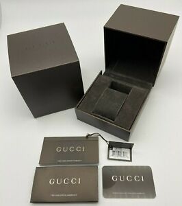 Genuine GUCCI Brown box case watch with outer box #296
