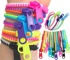 Sensory Zipper Fidget Bracelet Zip Stim Toys Stress Anxiety Relief Autism ADHD