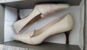 Cole Haan, Shell/ivory, womens Pumps, Kitten-heel, shoes Size 6 (In Box) - Picture 1 of 11