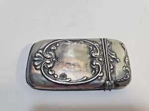 Cassetta di sicurezza vintage Ornate argento / CUSTODIA / Vesta / Supporto 6786/31 - Foto 1 di 6