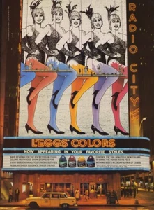 1985 L'eggs Radio City Music Hall legs hosiery pantyhose 1-page MAGAZINE AD - Picture 1 of 1