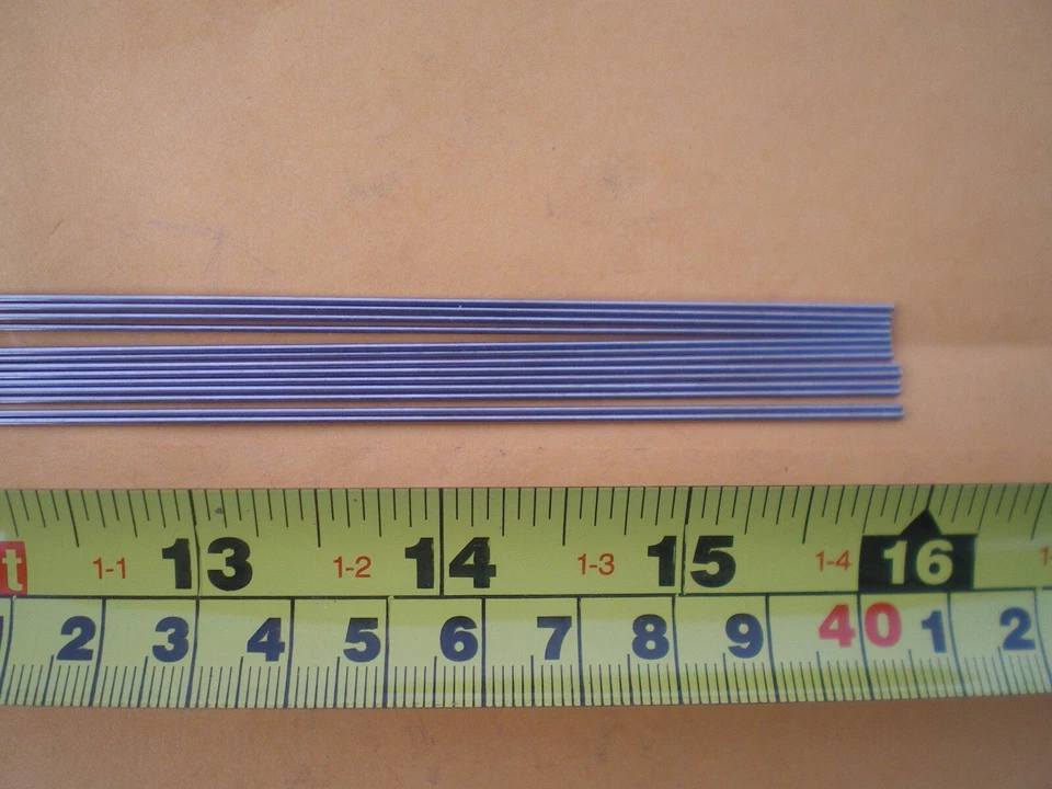 100 piezas. SEÑUELO RECTO DE ACERO INOXIDABLE FORMA DE ALAMBRE 0,035 X 16" PULGADAS DE LARGO Foto 1 de 1