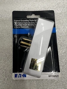 EATON BP1147 Lighted Grounding Triple Adapter Box of 5 - Picture 1 of 6