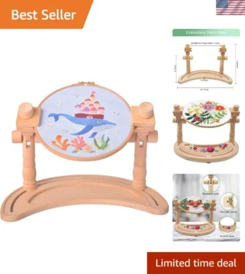 Ergonomic Embroidery Hoop Stand - Perfect for Comfort and Craft Display - Image 1 of 4