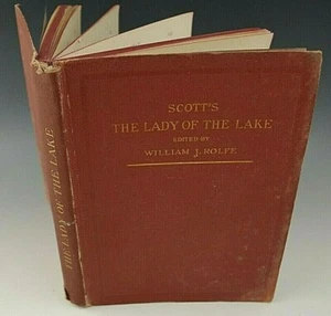 1885 SCOTT'S THE LADY OF THE LAKE WILLIAM J. ROLFE BOOK - Picture 1 of 7