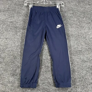 Nike Joggers Pants Youth Boys Medium Blue Striped Active Casual School Light - Picture 1 of 11