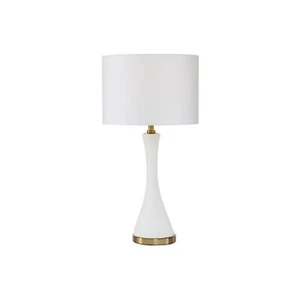 Urban Designs Birdella 25-Inch White Transitional Cement Accent Table Lamp - Picture 1 of 4