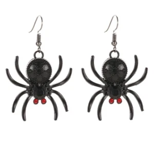Black Psychedelic Lucky Earrings Gift For Women Girl Fashion Jewelry - Picture 1 of 8