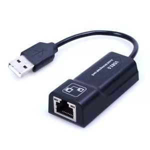 RJ45 LAN ADAPTER USB ETHERNET 10/100M NETWORK ANDROID PC WINDOWS 7 8 10 11 Z268 - Picture 1 of 5