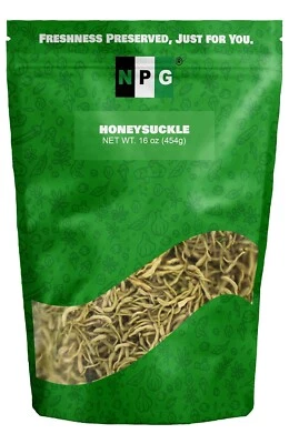 NPG Dried Honeysuckle Bulk 16 Oz, Jin Yin Hua, Natural Chinese Herbal Tea - Image 1 of 4