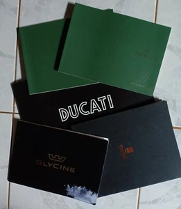 "Vendo los 5 folletos GLYCINE, DUCATI, PERREKET, reloj, bolígrafo FOLLIFOLLIE ""Bonito"" - Imagen 1 de 8
