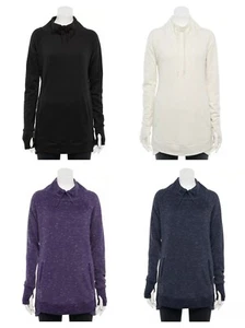 Tunica collo a guscio nuova con etichette Tek Gear donna ultrasoft pile 4 colori - Foto 1 di 7