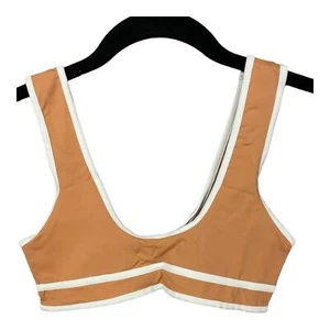 Stone Fox Swim Dhalia Bikini Top In Sandstone XS NWT - Picture 1 of 8