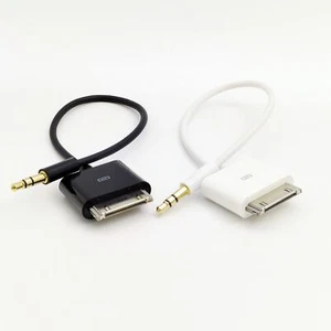 For iPod iPad/iPhone 2 3 4 3.5mm 20cm 30PIN Dock Connector to AUX Cable Audio - Photo 1 sur 8