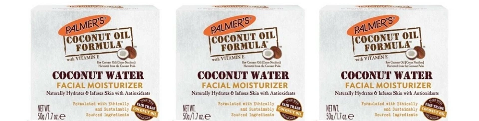 BL Palmers Coconut Water Facial Moisturizer 1.7 oz Jar - THREE PACK - Image 1 of 1