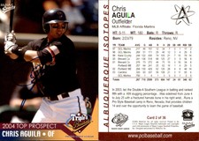 Chris Aguila Signed 2005 DAV Minors #1 Card *Autograph Den* Auto