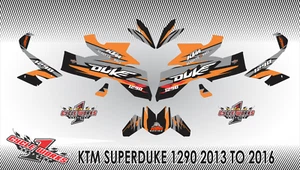 Graphics Custom Made for SUPERDUKE 1290 2013 2014 2015 2016 Duke Decal Kit Beast - Picture 1 of 1