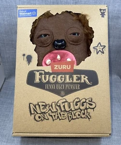 Fuggler Hedge Grog ZURU New Fuggs on the Block Funny Ugly Monster Brown Plush - Picture 1 of 8