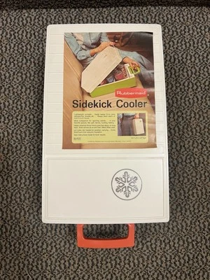 Rubbermaid Sidekick Cooler 4000 Naranja Hecho en EE. UU. Nuevo Nunca Usado De Colección 1978 Foto 1 de 4