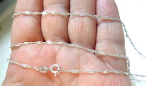 Vintage, Sterling 925 Stamped, made in Italy, 22” Length Rope Chain. - Picture 1 of 2