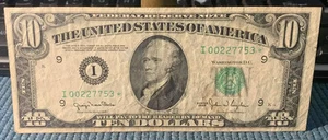 Very Fine 1950 $10 Minneapolis district Star Note Federal Reserve Note - Picture 1 of 3
