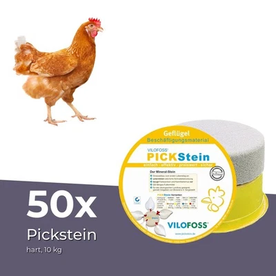 Vilofoss Pickstein hart, 50 x 10 kg Mineralfuttermittel für Geflügel - Bild 1 von 3