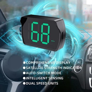 GPS Enabled Heads Up Display Speedometer for Accurate Vehicle Readings - Picture 1 of 12