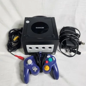 Nintendo GameCube Console DOL-001 (USA) Black W/ Controller Tested  - Picture 1 of 15