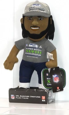 Figura de peluche Richard Sherman Seattle Seahawks SB XLVIII - NFL Bleacher Creatures Foto 1 de 3