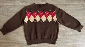 Gymboree Thanksgiving Holiday Traditions Empire Express Argyle sweater 2T - Picture 1 of 1