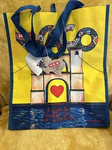 HEB Historical Waco Texas Suspension Bridge Reusuable Grocery Tote Bag NWT - Picture 1 of 11