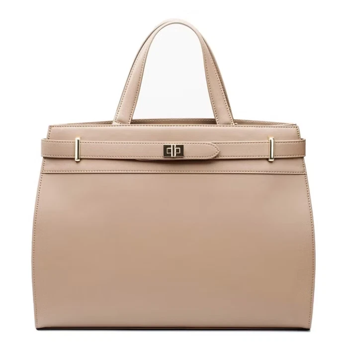 Monique Damen Aktentasche Schultertasche Umhängetasche Tasche Tender Taupe eleg. - Bild 1 von 4